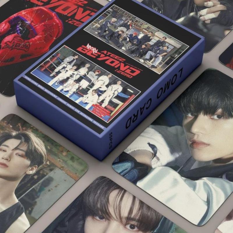 55 Pcs Kartu Foto Lomo Kpop ATEEZ Album BEYOND ZERO ROCKY