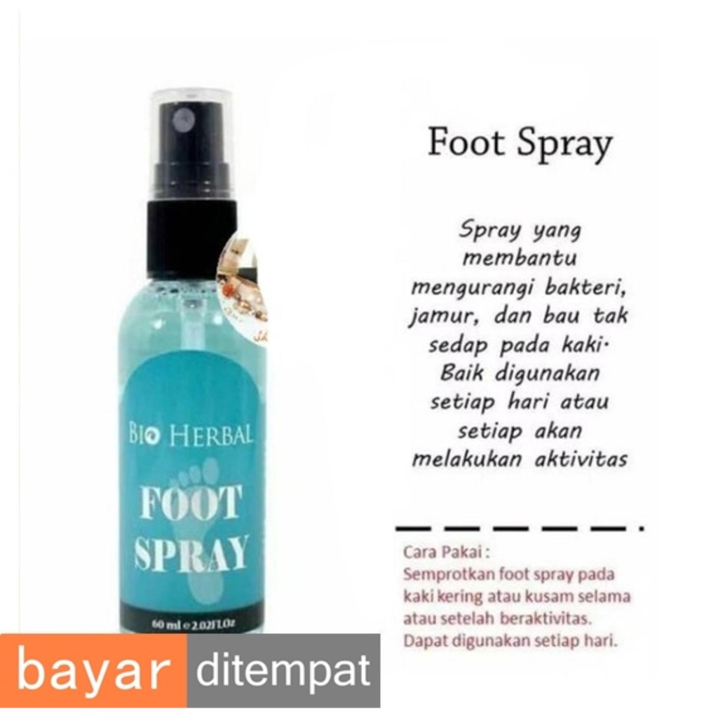 PENGHILANG BAU KAKI Bio Herbal Original | Foot Deodorant Spray | Membunuh Bakteri dan Wangi