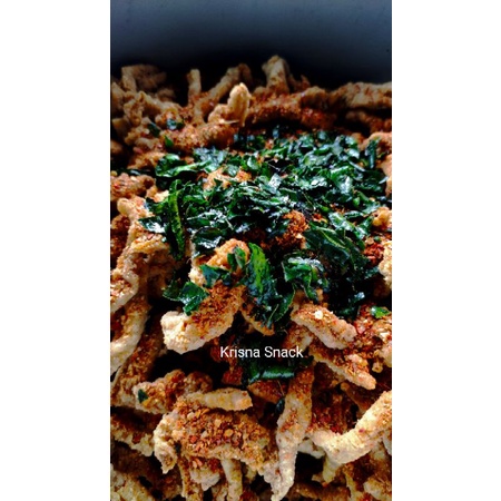 KERIPIK USUS PEDAS DAUN JERUK PURUT TOPLES 800ML