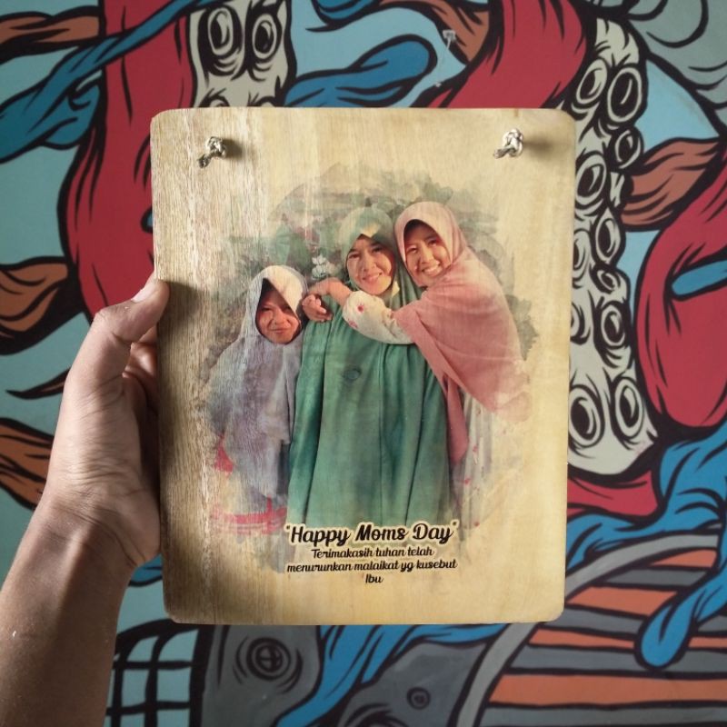 Custom Foto Kayu