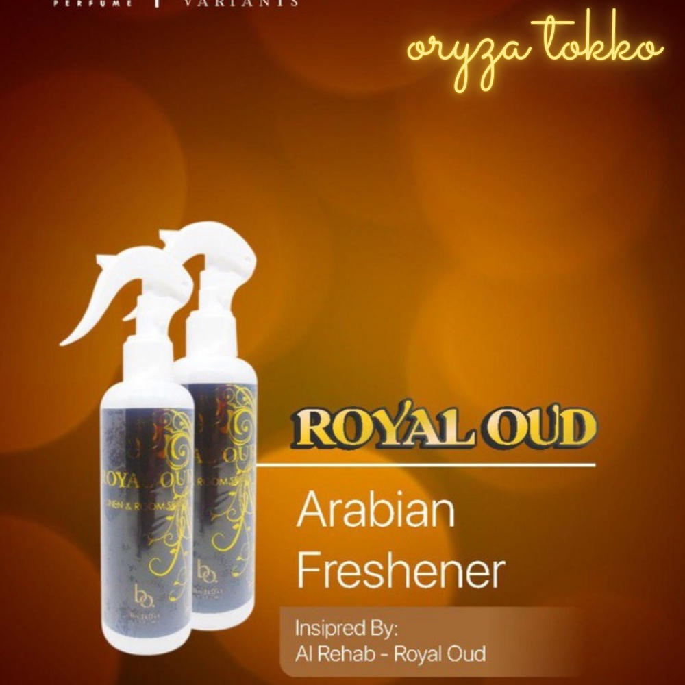 LINEN ROOM SPRAY ANTI BACTERIAL AIR FRESHNER PENGHARUM RUANGAN ARAB ROYAL OUD