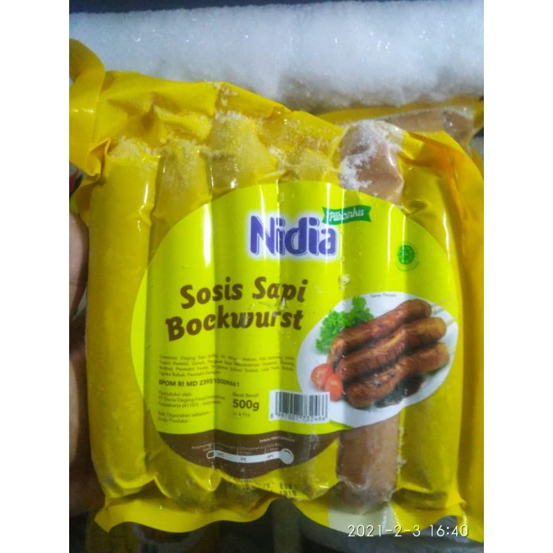 

Nidia sosis sapi bockwurst