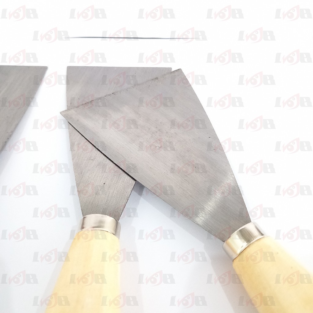 Kape Gagang Kayu Scrap Scraper 1.5 - 3.5 inci Plat Baja Elastis Lentur