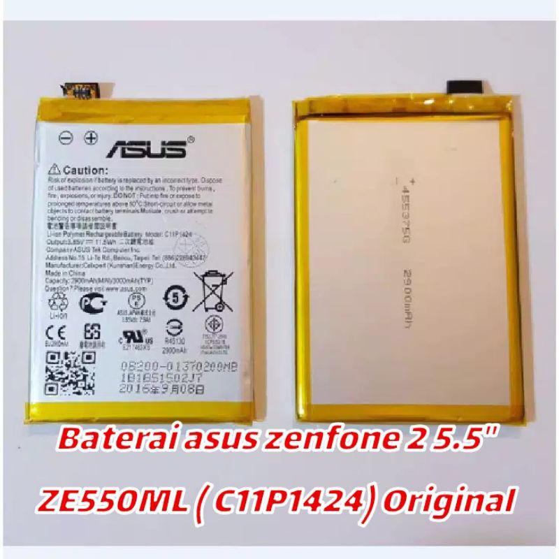 Baterai Asus Zenfone 2 5,5 (C11P1424) / battery Asus ZE550ML , Z008 , Z00AD original