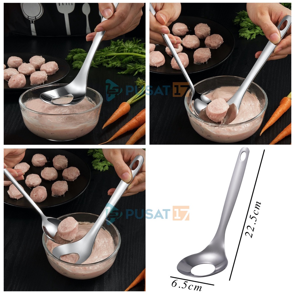 SENDOK CETAKAN BAKSO STAINLESS STEEL ANTI LENGKET