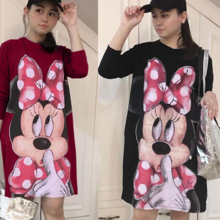 [ SALE ] GR TUNIK MINNIE SR572 BABYTERRY PREMIUM BERKUALITAS