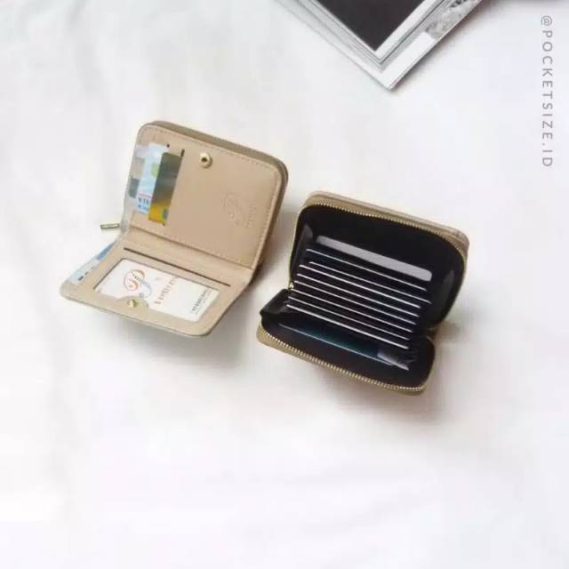 PRETTYZYS dompet uang dan kartu 14 slot belvy