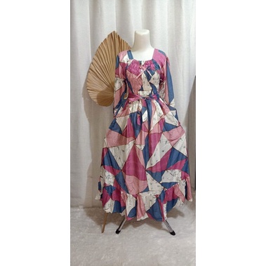gamis syahrini/daster rayon kerut dada