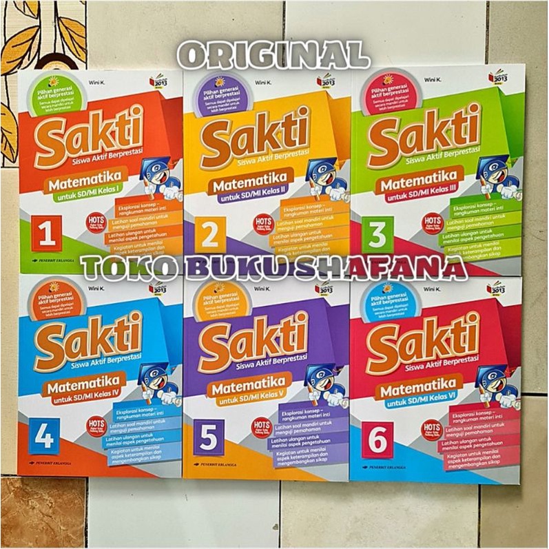 Buku Sakti Matematika Kelas 1 2 3 4 5 6 SD K13N Revisi Erlangga Original