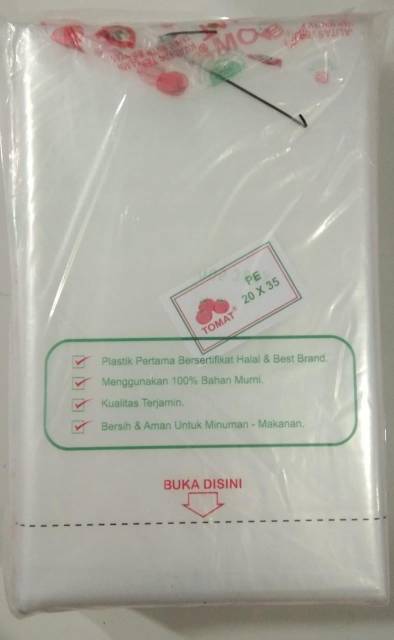 Plastik PE Tomat 20x35 / 15x30 / 12x25 / 10x20 plastik es batu plastik gula plastik  1kg 1/2kg 1/4kg