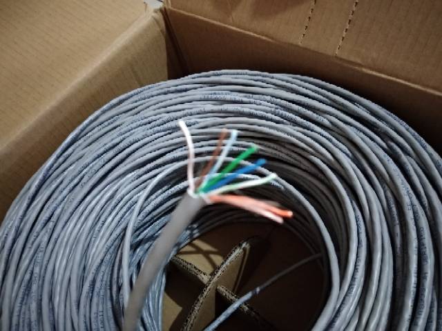 Kabel Lan 305 meter UTP Cat5e Vascolink Grey Poe Support