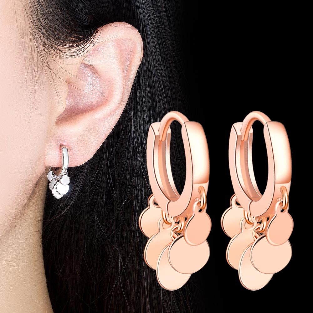 Anting Perak 925 Wanita Tetesan Air Pendek Perhiasan Fashion/Subang Telinga anting perempuan