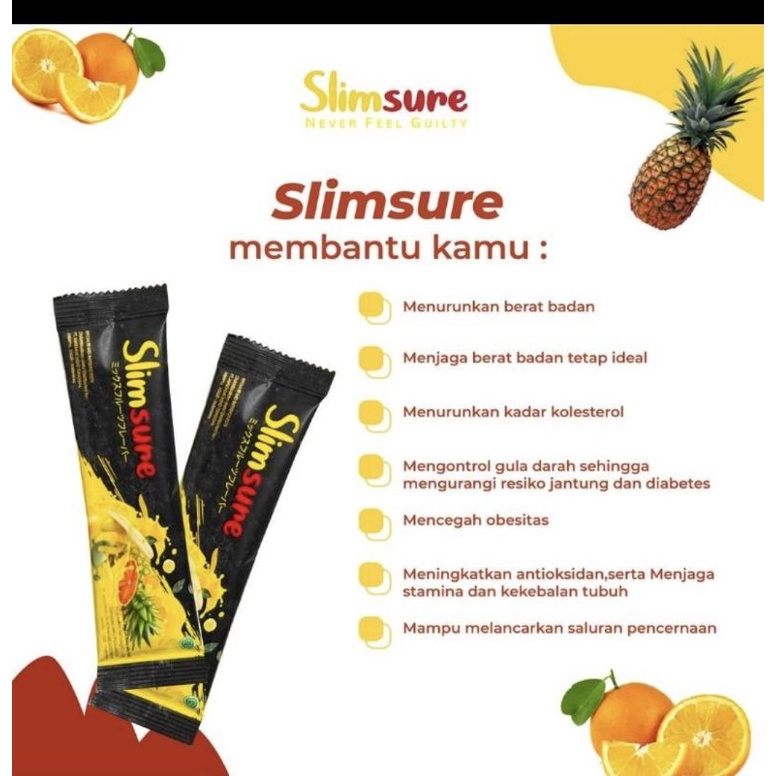 ( BISA COD ) Halal &amp; BPOM - SlimSure Block Fat 15 Sachet (Memblock Lemak yg Dikonsumsi)