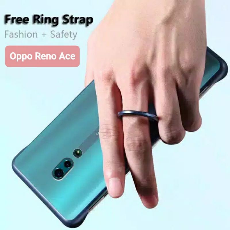 Case Oppo Reno Ace Hardcase FramelessTranparan Matte Fingger