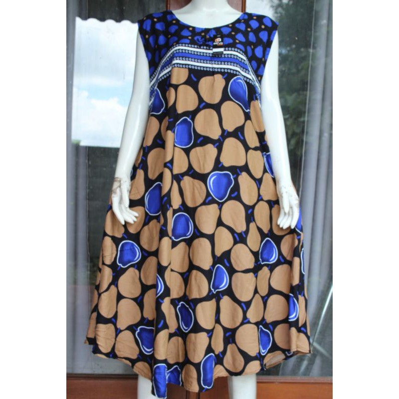 Daster Payung Jumbo Rayon Rotary Tanpa Lengan/ Yukensi