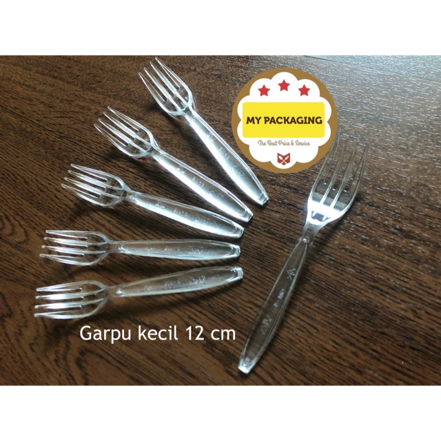 Harga 40pcs - Garpu Plastik Kecil / Garpu Buah / Garpu Kue PREMIUM