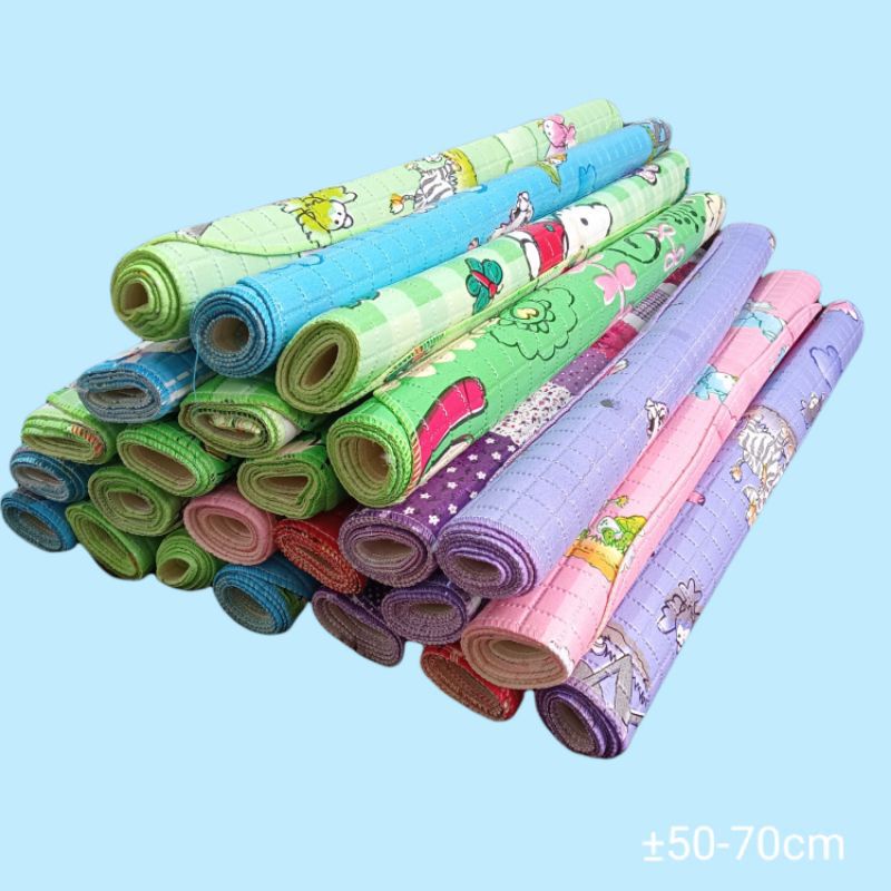 Perlak Bayi Waterproof// Alas Ompol Bayi/ Karpet Bayi, Waterproof/ Anti Bocor Motif Lucu
