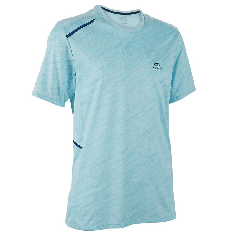 KALENJI Run Dry+ Kaos T-Shirt Olahraga Lari Pria Quickdry Original - Pastel Blue