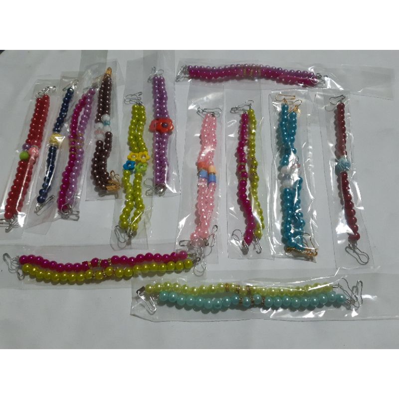 6 PCS STRAP/ TALI GANTUNGAN MASKER MOTIF (WARNA RANDOM)