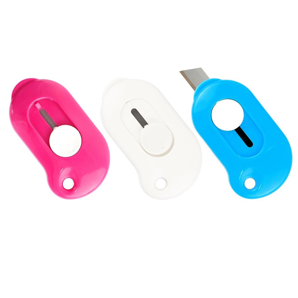 

Cutter Mini Portable Bentuk Oval Mini Cutter Polos Travel Kit Pemotong Kertas Paper Cutter Lucu / LLSHOPP