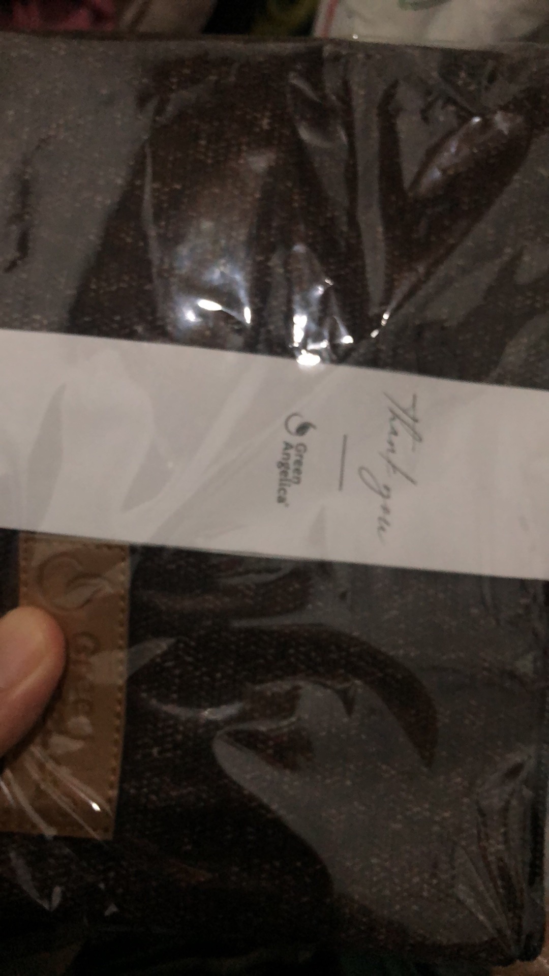 Pouch Green Angelica Eklusif Hitam Dan Bagus