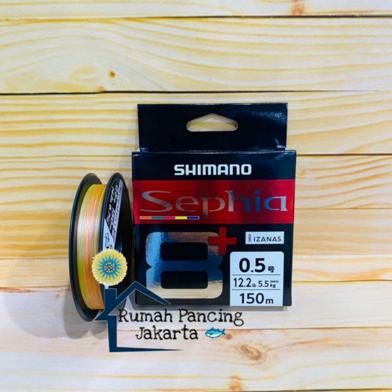 Senar Pancing PE Shimano Sephia 8+ 150m Pe.0.5