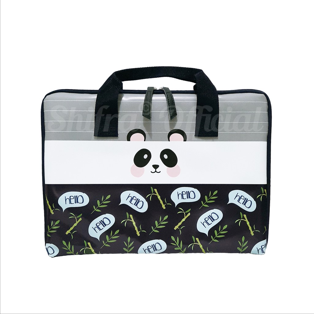 TAS LAPTOP JINJING TENTENG GAMBAR UNICORN PANDA OWL RABBIT SHIFRA