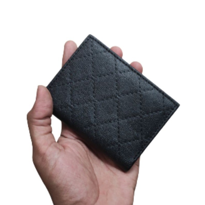 Dompet Kartu 18 in 1 Card Holder + slot uang kulit sintetis MODEL JAHIT KETUPAT