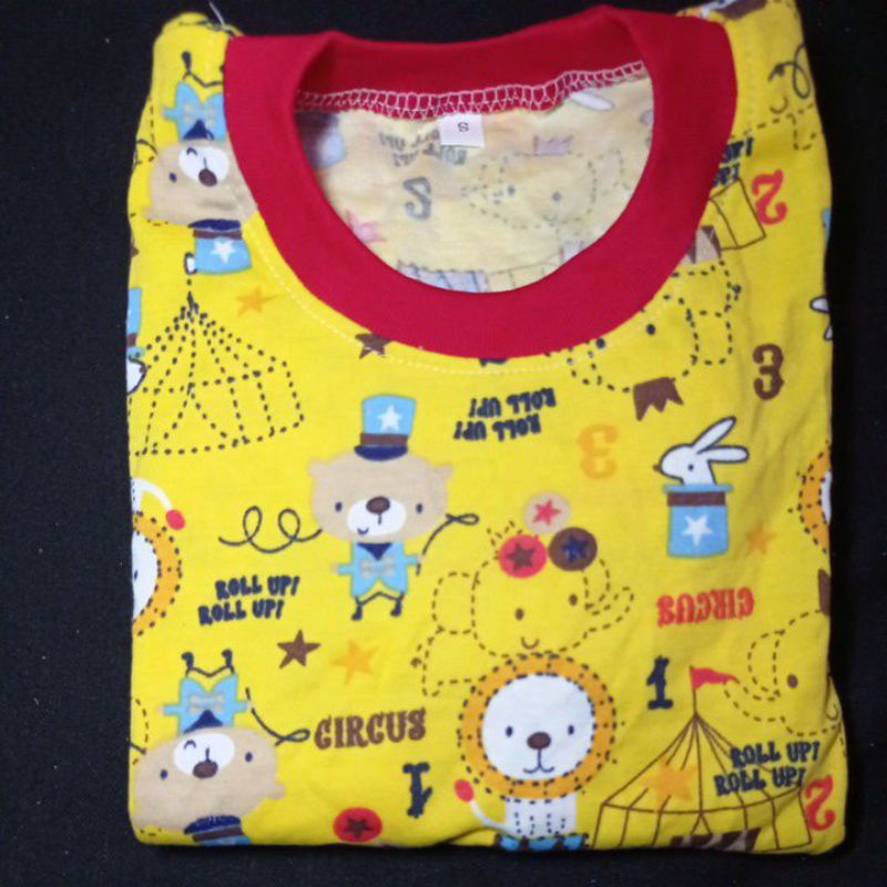 setelan anak laki laki Qkids Size S (Usia 3-4 tahun) Lengan pendek Celana Pendek bahan Libby Velvet junior-3