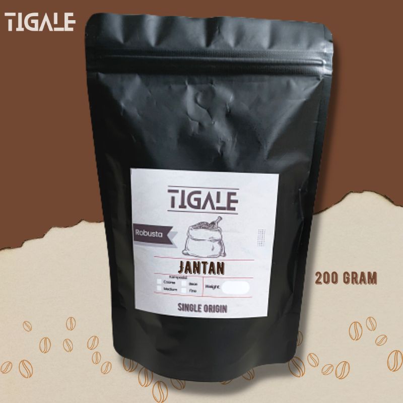 

TIGALE - KOPI ROBUSTA JANTAN 200G