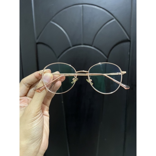 (Like NEW) Kacamata Minus - Frame Gold / Rose Gold