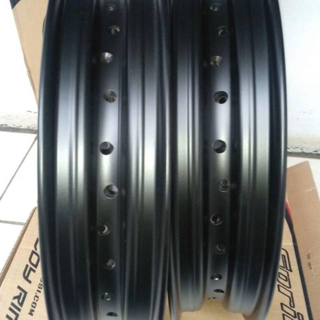VELG VELK 25017 DAN 300 17 TAPAK.LEBAR ALUMUNIUM JAFF STYLE HOLE 36 BRM
