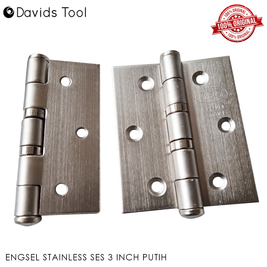 Engsel Pintu Jendela Stainless Stenlis 3 Inch Ses Putih