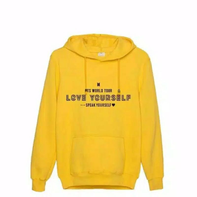 Jaket Hoodie Jumper BTS Speak Love Yourself