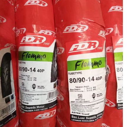 Ban luar FDR 80/90-14 flemmo ban depan matic Brad Vario Scoopy Mio dll