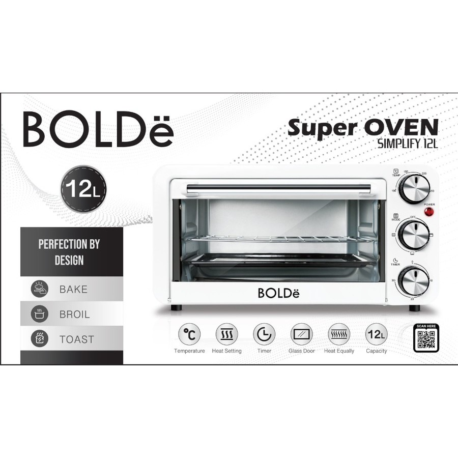 BOLDe Oven Listrik 12 Liter - SIMPLIFY