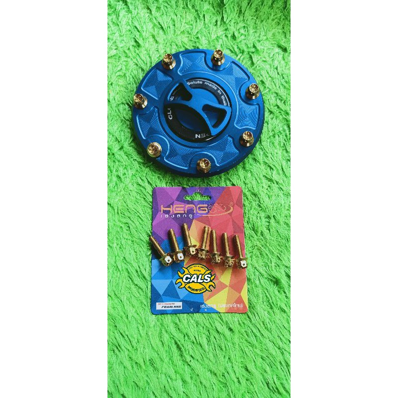 BAUT PROBOLT FLOWER BAUT TUTUP TANGKI NINJA R NINJA SS DAN NINJA RR STAINLESS GOLD DAN BLUE HENG