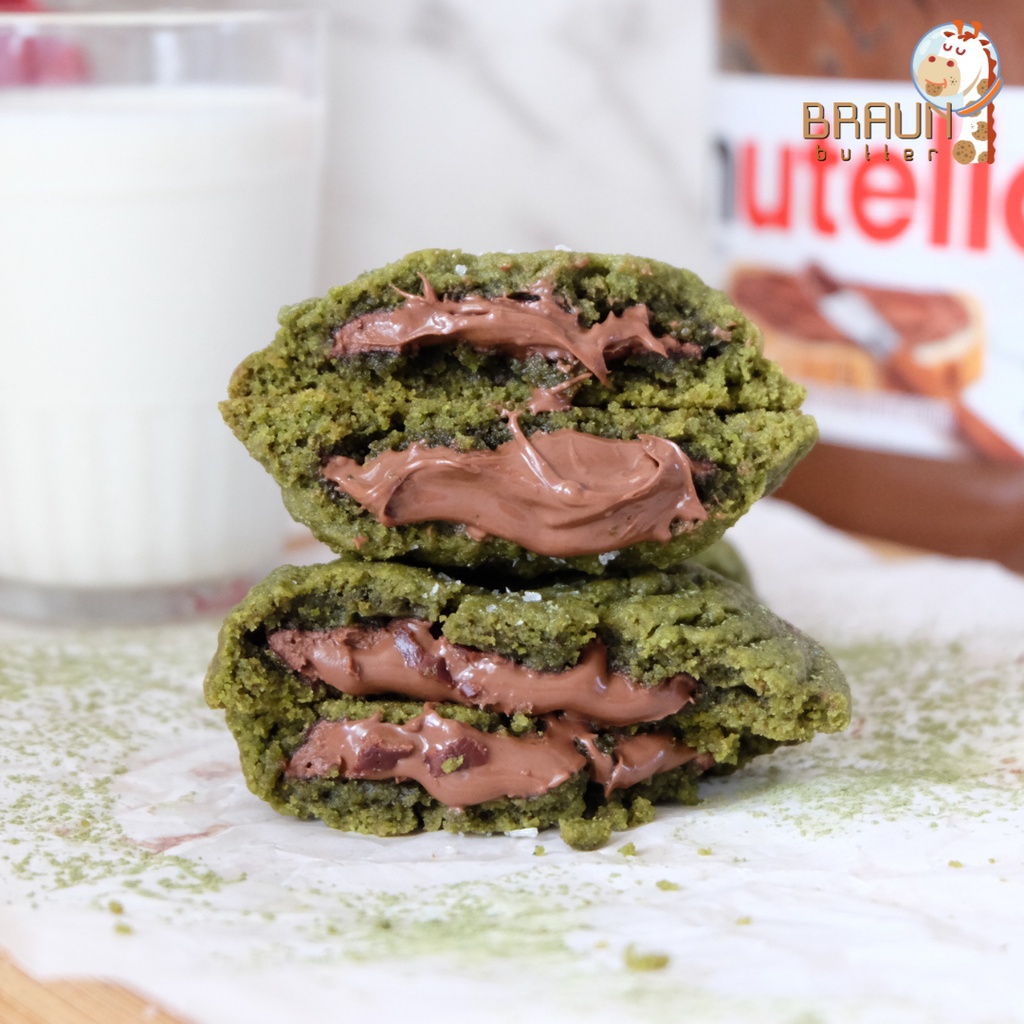 

BRAUNBUTTER SOFT BAKED COOKIES NUTTELA OVOMALTINE RED VELVET CALLEBAUT COOKIES