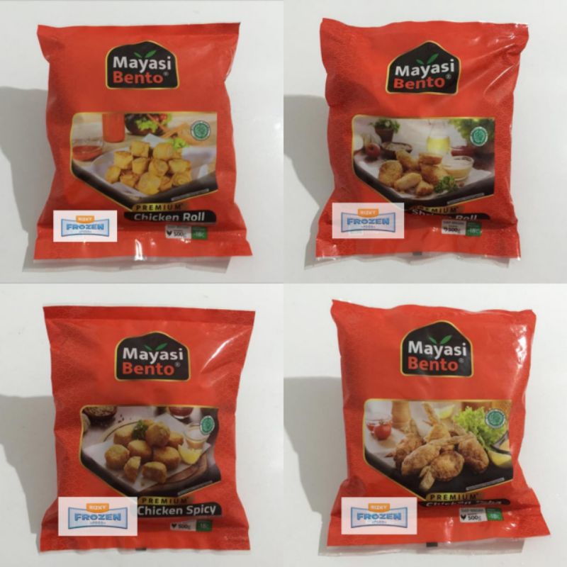 

Mayasi Bento Egg Roll | Shrimp Roll | Chicken Spicy | Chicken Teba
