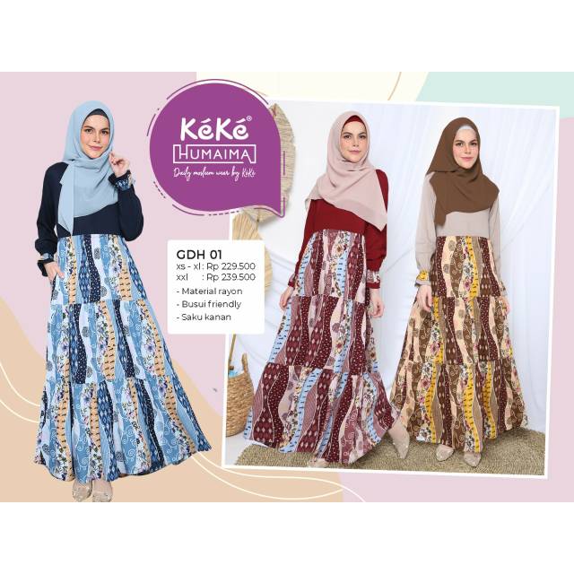 Gamis Dewasa Keke Humaima ~ GDH 01 ~