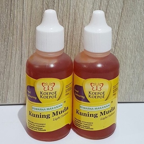 

Koepoe Pewarna Makanan Kuning Muda 30ml Koepoe-Koepoe Food Colouring Light Yellow