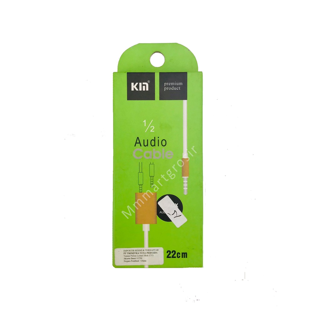 Kabel Audio / Audio Cable 3.5mm AUX / Kabel Splitter Colour / Uk.22cm