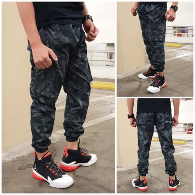  Celana Jogger Parasut  Motif DC Army Seal Joger Pants 