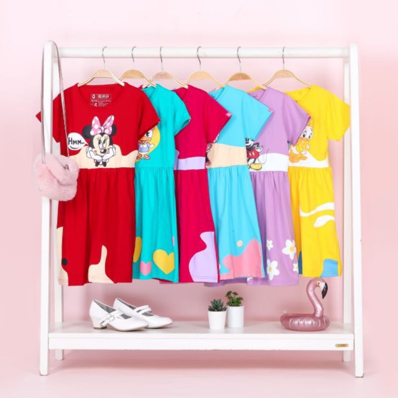 Rickplay Dress Anak Disney series Usia 2-10 tahun by Rickplay dres anak disney Baju Anak Cewek