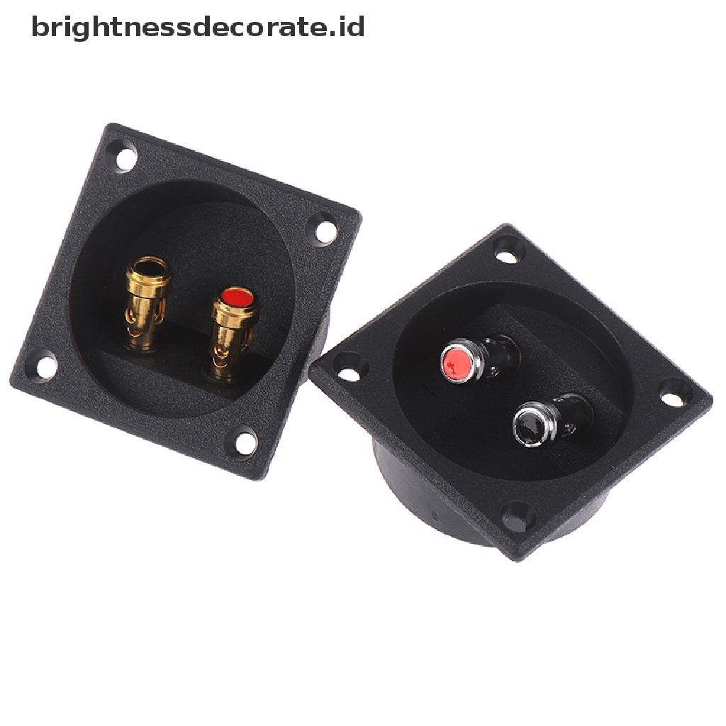 1 Pc Konektor Terminal Kotak Speaker Stereo Subwoofer Bentuk Cangkir Bulat 50mm Untuk Mobil