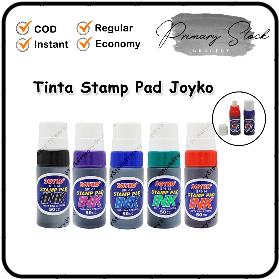 

Tinta Stampel Joyko Stamp Pad Isi Ulang Refill Hitam Merah Biru Ungu Permanen 50cc