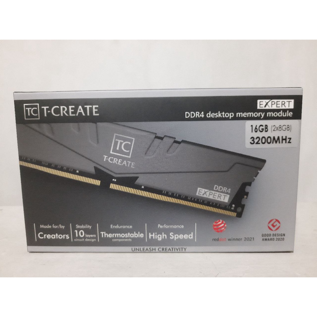 RAM TCREATE EXPERT OC10L 16GB (2X8GB) DDR4 3200MHZ