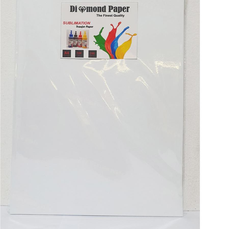 

(kode-491) KERTAS SUBLIM / TRANFER PAPER SUBLIM DIAMOND UKURAN A4 100LEMBAR 100GSM !!