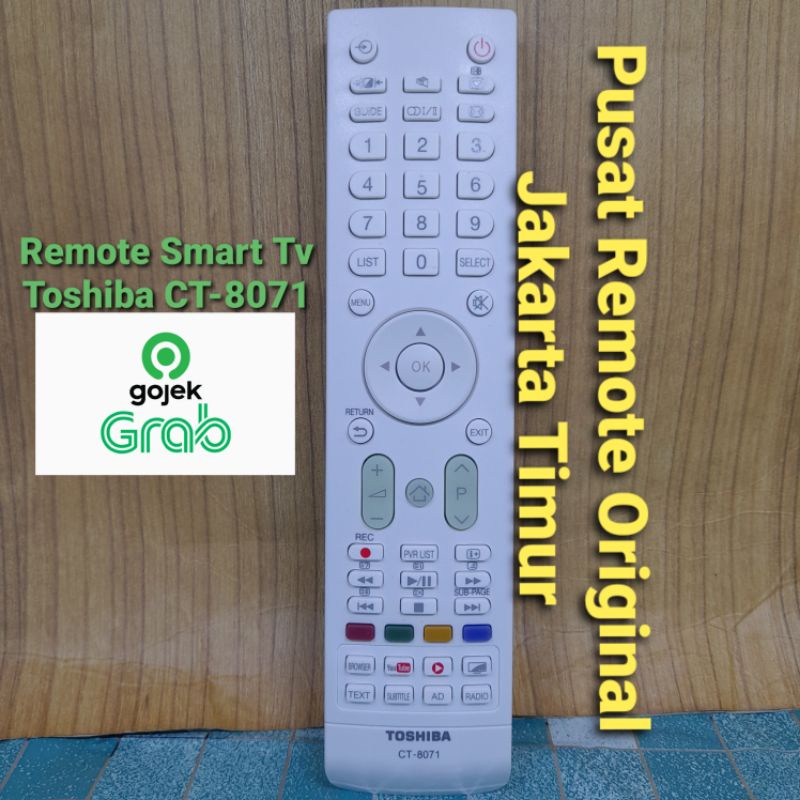 REMOTE REMOT SMART TV LED TOSHIBA CT-8071 ORIGINAL ASLI