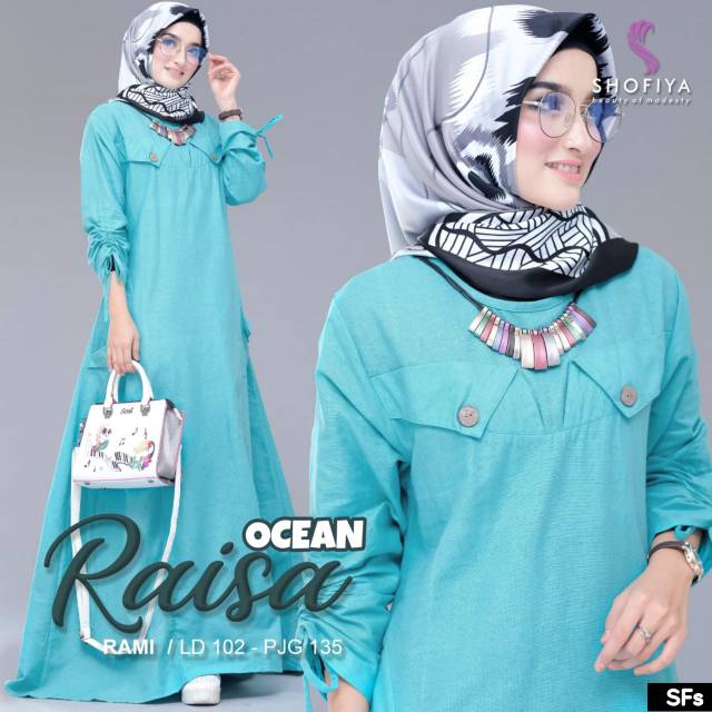 Raisa Dress/Gamis Syar'i/Dress Syar'i/Gamis Maxi/Dress Maxi